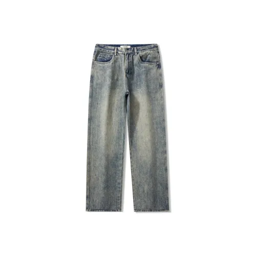 JEEP Винтажные синие джинсы унисекс