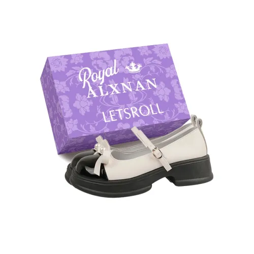 ALXNAN Квадратный каблук Туфли Мэри Джейн Женские Коробка