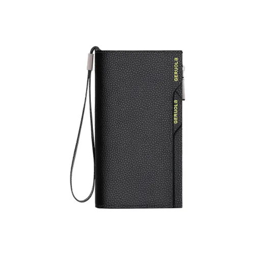 Gorora Бизнес Кошелек из крупнозернистой текстуры коровьей кожи стандартный мужской многоцветный