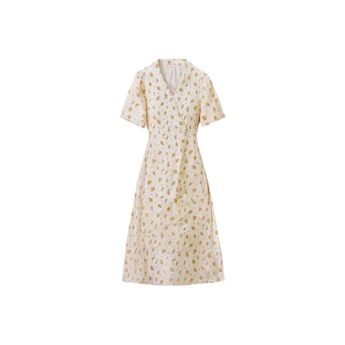 LUYOUYE Короткий рукав Платье Женское