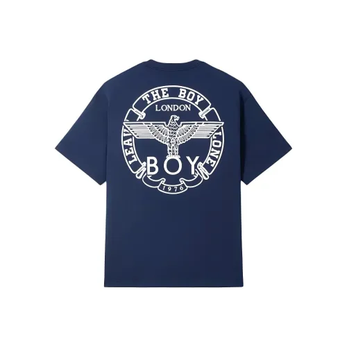 BOY LONDON Темно-синяя унисекс футболка