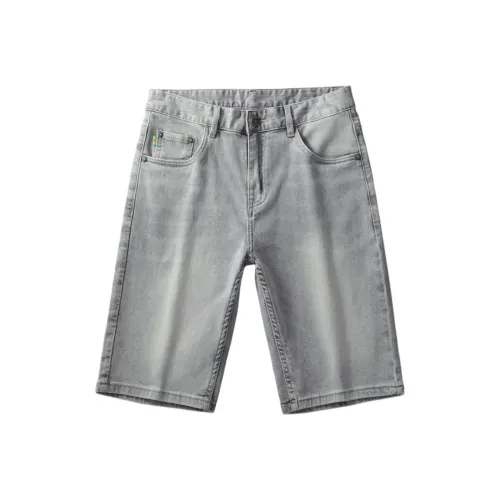 JIKENDI Светло-серые мужские джинсовые шорты