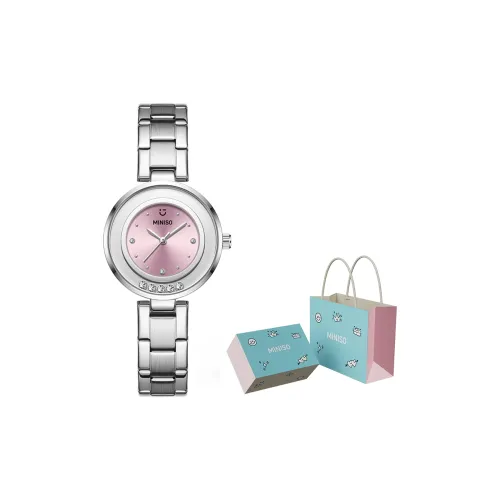 Miniso Кварцевый механизм стальной ремешок женские часы жемчужная раковина цвет циферблат часов