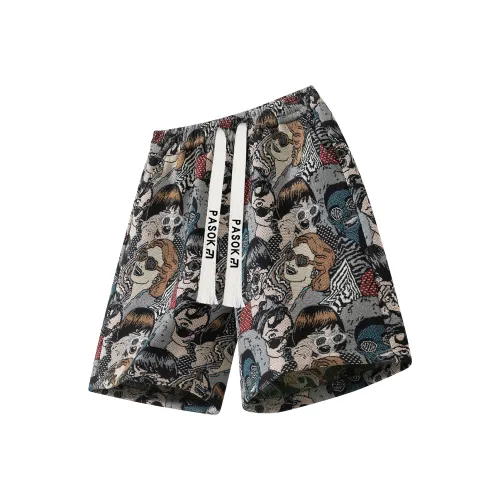 PASOK PA013 Серые Унисекс Повседневные Шорты