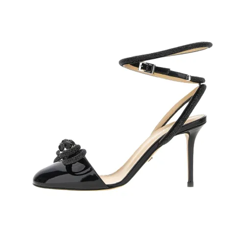 MACH MACH Double Bow Узкий каблук Высокие каблуки 8,5 см Женские Черный