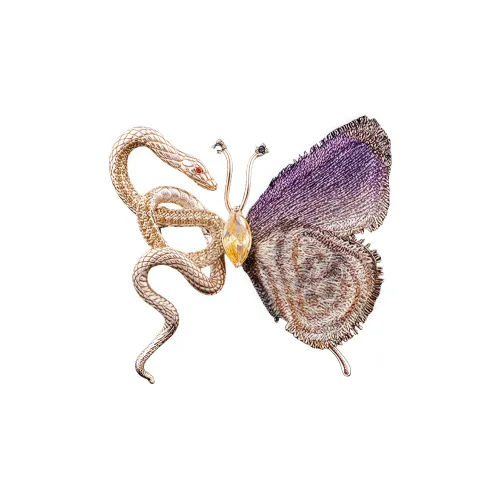 NIGHT Rider DRIGINAL Медные Броши Женские