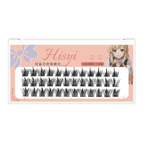 HISYI Легкие Товстые Искусственные Надувные Ресницы Одиночный Кластер