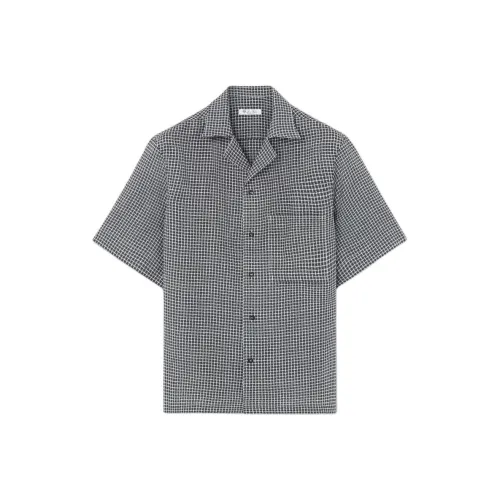 Loro Piana SS25 Рубашка Мужская Синяя