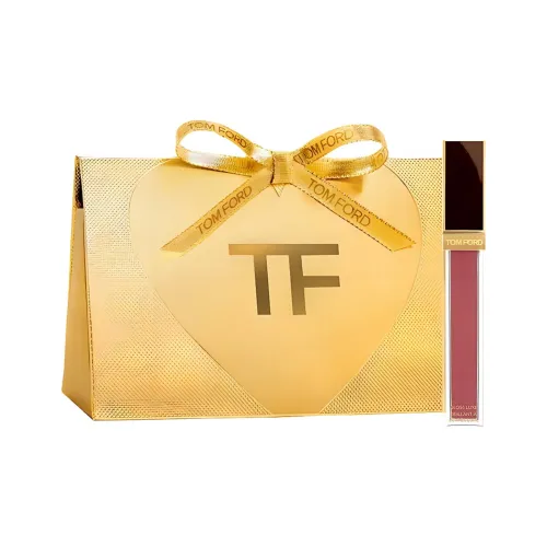 TF Лимитированная подарочная коробка Черный золотой LIP GLOSS Glossy Легко наносится Смесь Точно подходящий 5,5 мл