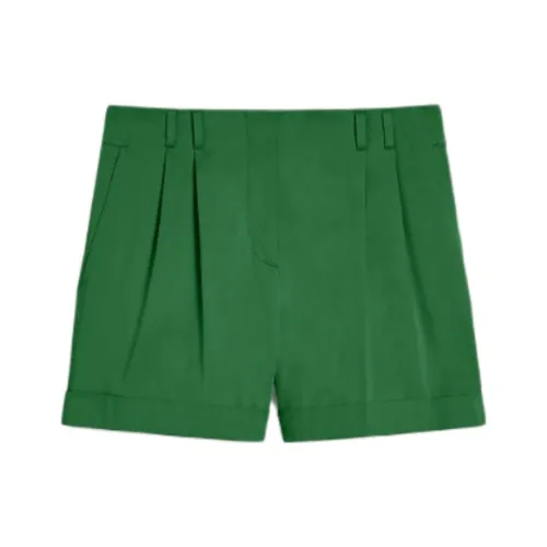 MaxMara Studio Повседневные шорты Женские Зеленые