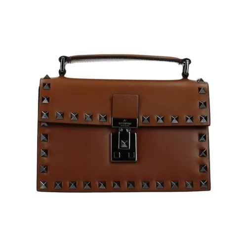 Valentino Кожа Клатч Стандартный Женский Коричневый