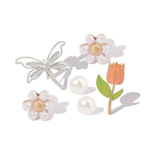 YOUWEI Премиум Металл Роскошь Цветочный Дизайн Жемчужный Мода Универсальный Брелок для Обуви Аксессуары Унисекс