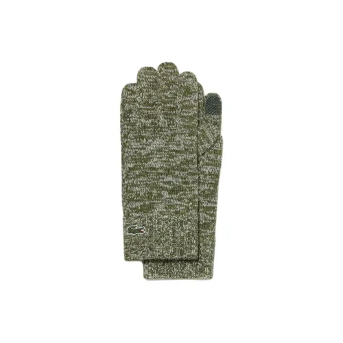 Перчатки из акрила вязаные, мужские, совместный проект с LACOSTE