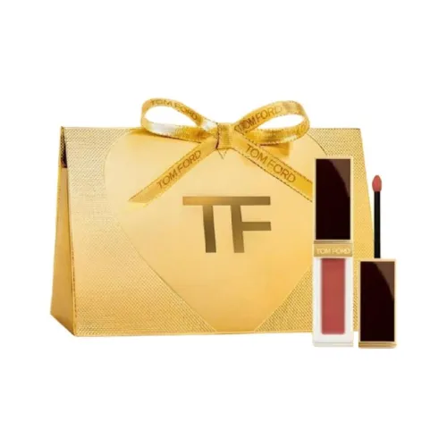 TF Лимитированная подарочная коробка Черный золотой ЛИП ГЛосс Матовый Легко наносится и смешивается Цвет лица 6 мл