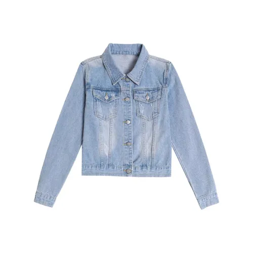 RHBSW Светло-синий Женские Джинсовые Куртки