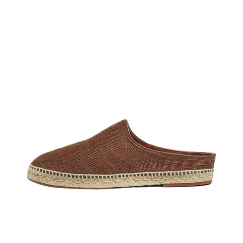 Loro Piana Домашние тапочки Мужские Коричневые