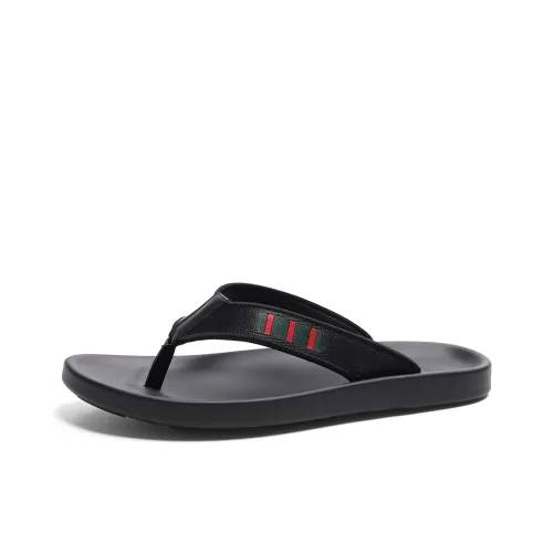 SHOUBA Резиновая подошва устойчивая к истиранию быстросохнущая шлепанцы мужской черный