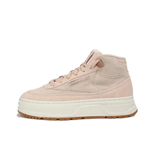 REEBOK CLUB C GEO MID Топ Скейтборд Кроссовки Женские Светло-розовые