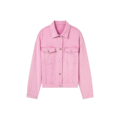 RHBSW Розовый Женские Джинсовые Куртки