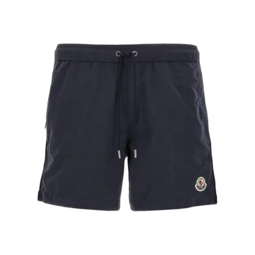 Moncler Темно-синие мужские плавательные шорты