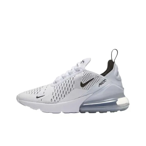 Nike Air Max 270 Детская беговая обувь Низкий топ Белый Школьный возраст