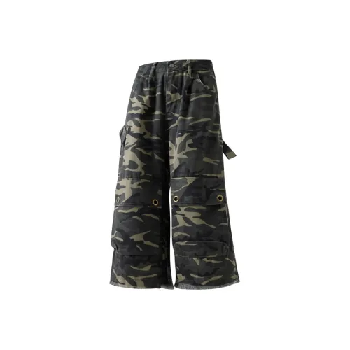 KEIRANDUN Камуфляж Унисекс Повседневные шорты