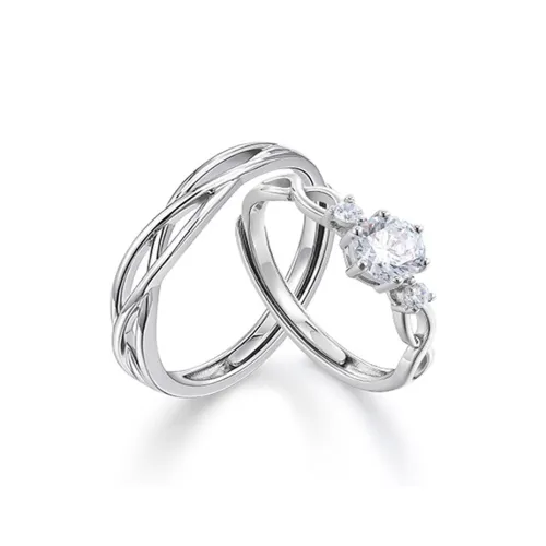 JIFUXI Медный сплав Циркон Кольцо Унисекс