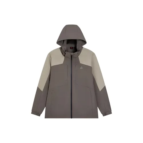 PEAK Тренчкот Мужской Средний Серый Зеленый