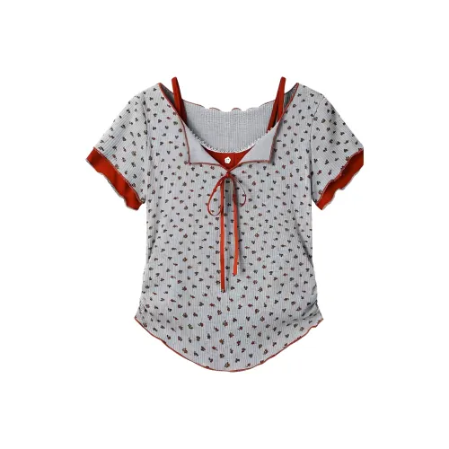 VKXOW Серые Женские Футболки