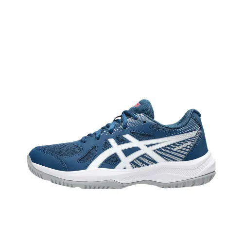 Asics Гель UPCOURT 6 Устойчивый к истиранию Низкий Топ Детские Кроссовки для Тренировок Синий Подростки