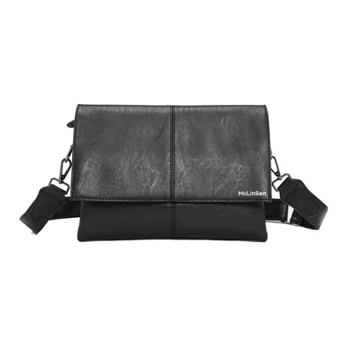 Mulinsen ПУ (полиуретан) Сумка через плечо Стандартная Унисекс Черная