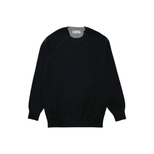 BRUNELLO CUCINELLI Черные Мужские Свитера