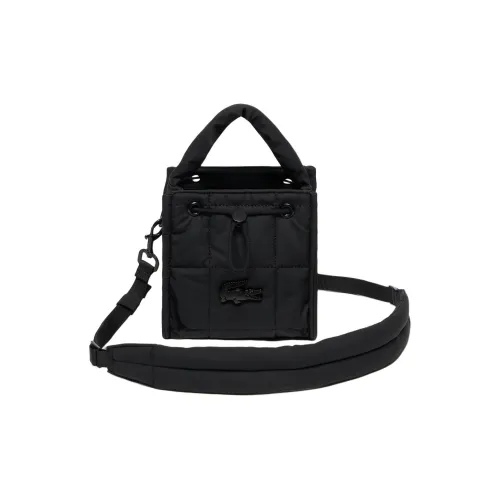 LACOSTE Полиуретан Ведрообразная Сумка через плечо Унисекс Черный