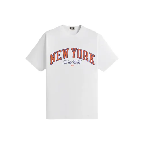 KITH x New York Knicks SS25 T-Shirt Мужской Белый