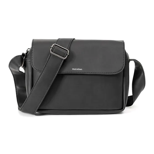 Mulinsen ПУ (полиуретан) Сумка через плечо Унисекс Черный