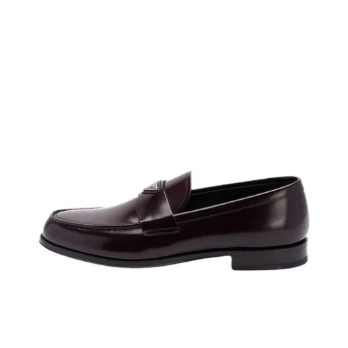 PRADA Лоферы Бордовый Мужской