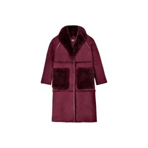 UGG Темно-красное Женское Пальто