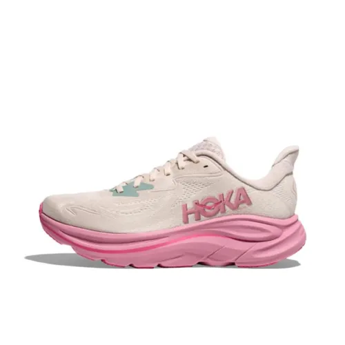 HOKA ONE ONE CLIFTON 10 Противоскользящие Устойчивые к истиранию Низкий Топ Беговые кроссовки Женские Розовые