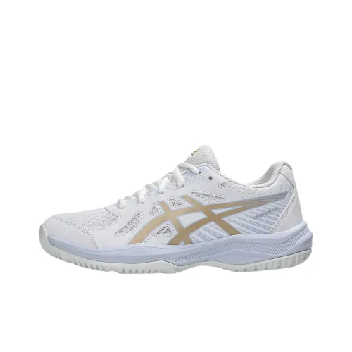 Asics UPCOURT 6 Устойчивые к истиранию Низкие Кроссовки для тренировок Детские Белые Подростковые