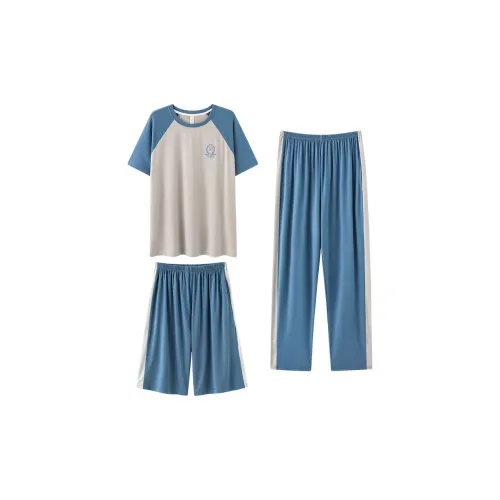 QIAOYUN Пижамный комплект Мужской комплект из 3 предметов