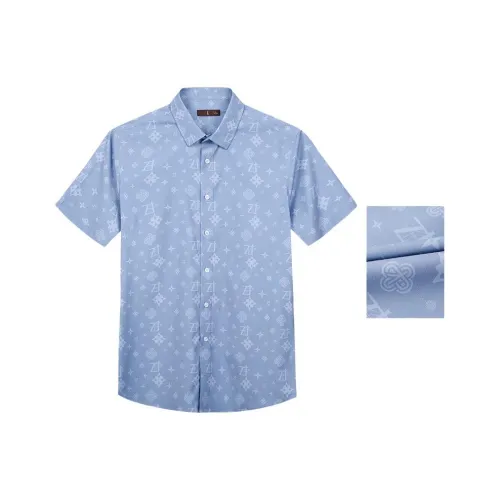 Wit Серый Синий Мужские Рубашки