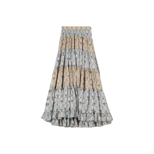 Loro Piana Многоцветные Женские Повседневные Длинные Юбки