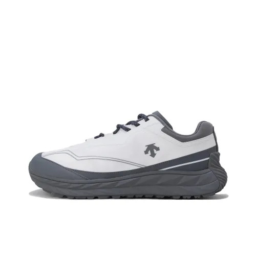 DESCENTE Terrain D Slip-resistant Abrasion-resistant Low Top Casual Unisex White Gray DESCENTE Terrain D Противоскользящий Устойчивый к истиранию Низкий Топ Повседневный Унисекс Белый Серый