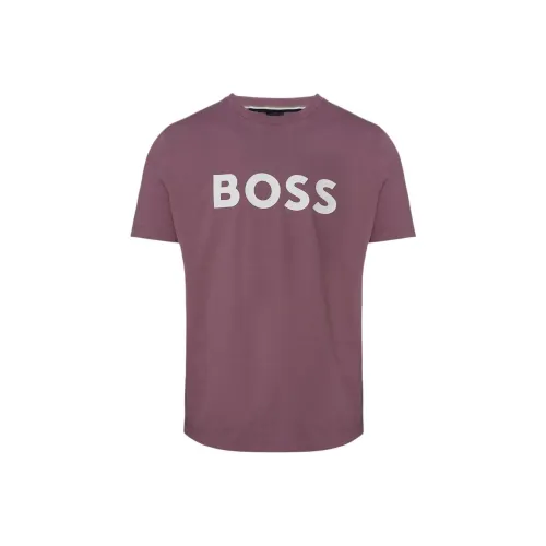 Hugo Boss T-Shirt Мужская Дымчатый Фиолетовый