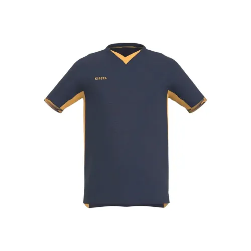 DECATHLON Детский топ серо-голубого флуоресцентного светло-оранжевого цвета для детей 3-7 лет