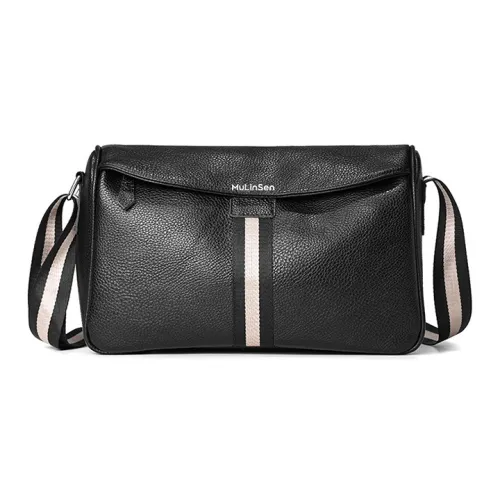 Mulinsen ПУ (полиуретан) Сумка через плечо Унисекс Черный