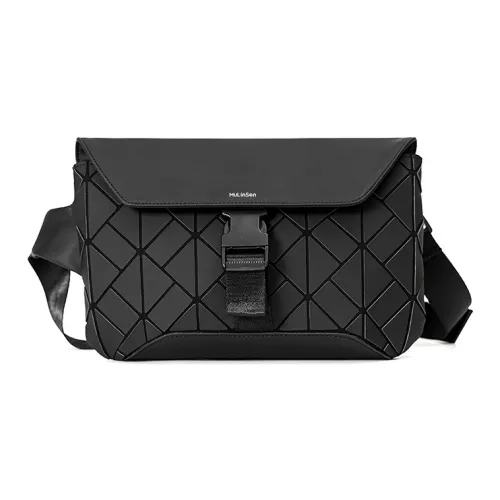 Mulinsen ПУ (полиуретан) Курьерская сумка Сумка через плечо Сумка на плечо Стандартная Унисекс Черная