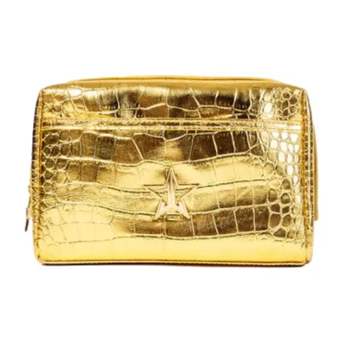 Jeffree Star Кожа крокодила Хранение Сумка Лазерная Сумка для макияжа Портативная Большая емкость Сумка