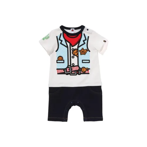 A BATHING APE Комбинезон Milo (фиолетовый) Sheriff Белый Детский