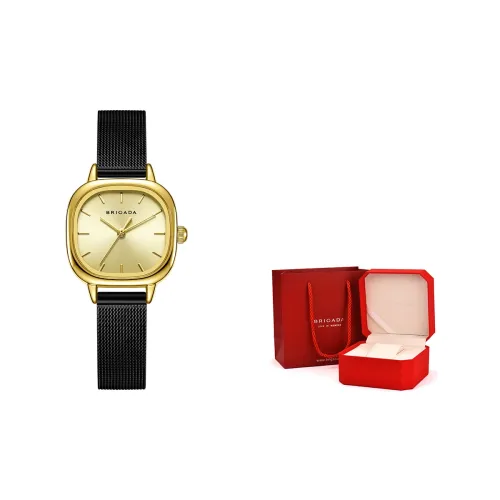 BRIGADA Кварцевый Movement Женские часы 26мм*32,5мм*7мм Золотой